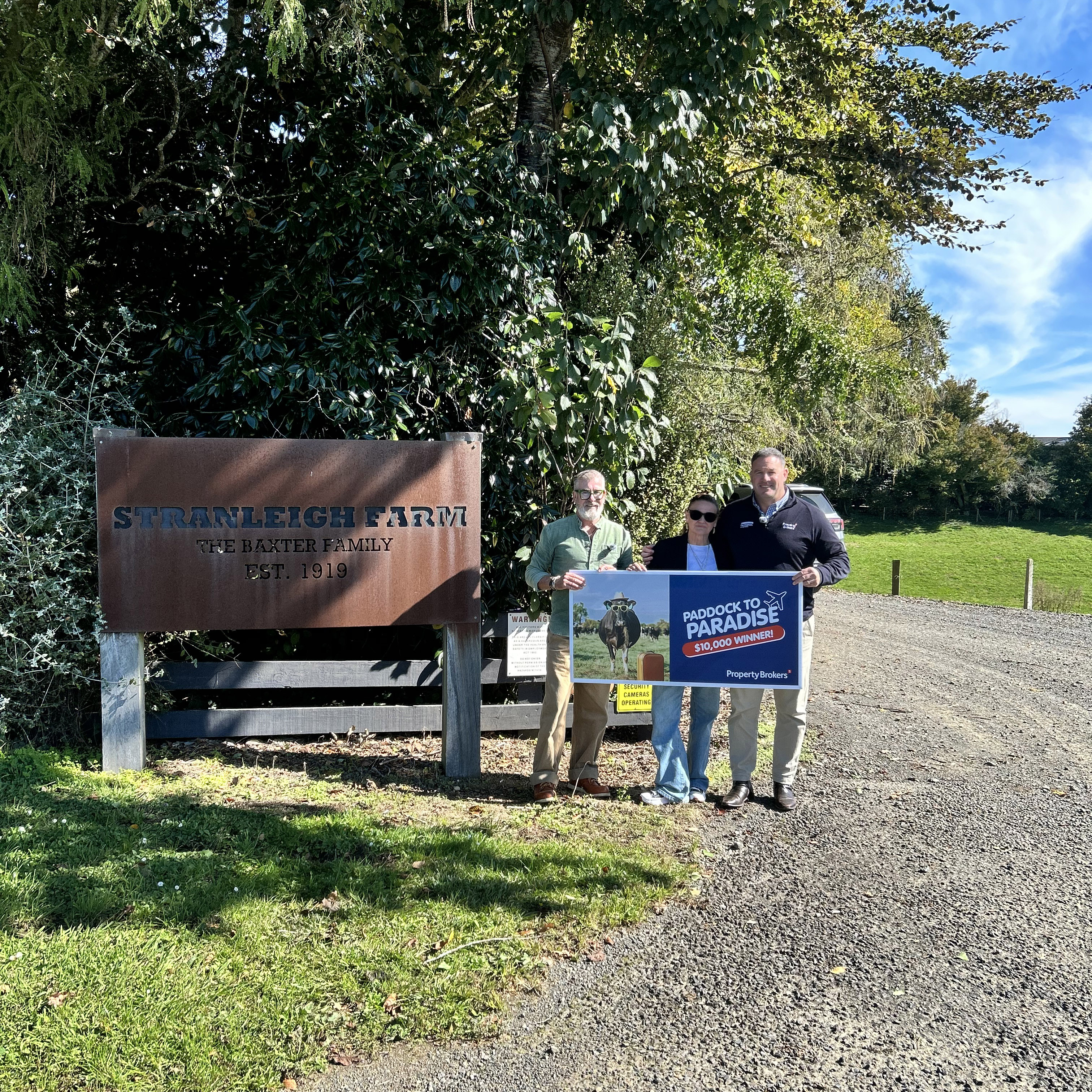Paul Wheeler, Property Brokers Te Awamutu, with his Paddock to Paradise winners.&nbsp;